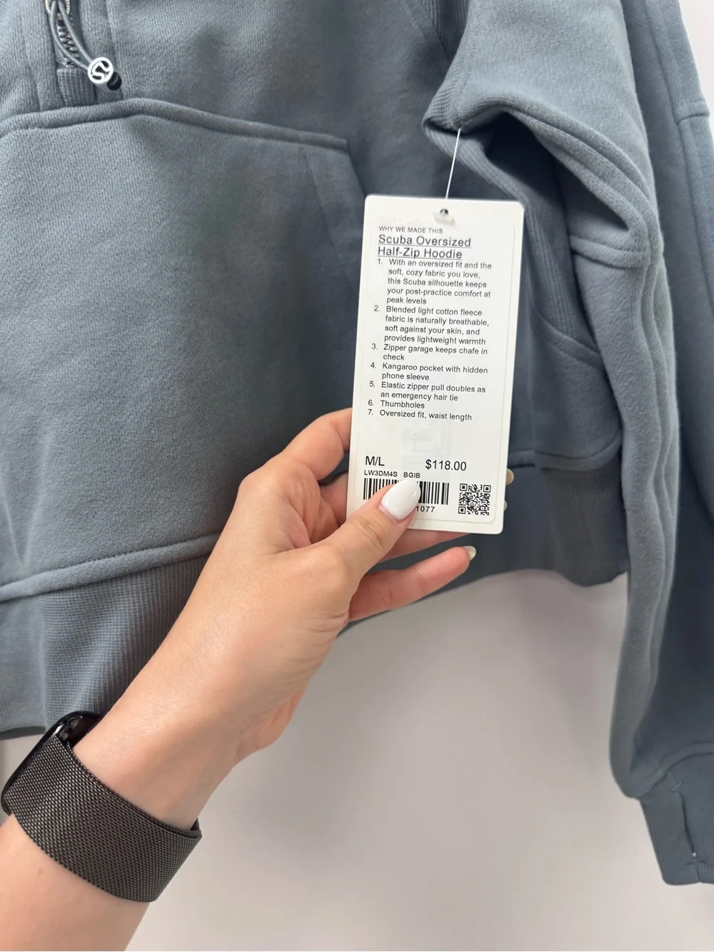 lululemon athletica Women's Half-Zip Pullover in Slate Blue